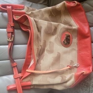 Dooney And Burke Vintage Orange and Tan Women's Bag